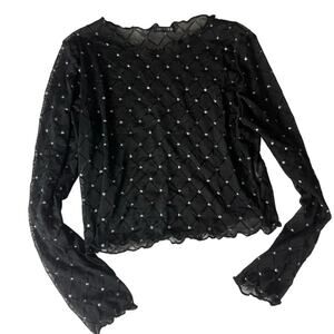 Stylish Long-Sleeve Top - Versatile Fashion Essential, Size Large